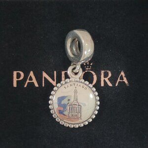 Pandora Monumento de Santiago Exclusive Dangle Charm S925 Silver with box